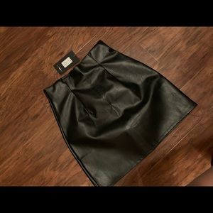 Faux Leather skirt & Dress